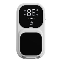 Rechargeable Smart Double Toothbrush Holder with UV Sterilizer Wall Mount - UV Disinfection Air Drying Digital Display