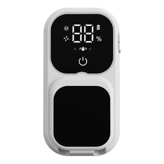 Rechargeable Smart Double Toothbrush Holder with UV Sterilizer Wall Mount - UV Disinfection Air Drying Digital Display