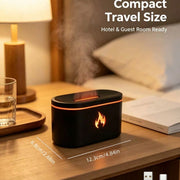 Small USB Aromatherapy Humidifier Essential Oil Aroma Diffuser Led Night Light 7-Color Ambient Light Ultrasonic Silent Space Fragrance Atomizer 200Ml Water Tank Bedroom Home Office Holiday Gift