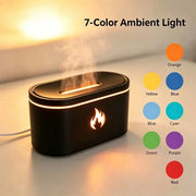 Small USB Aromatherapy Humidifier Essential Oil Aroma Diffuser Led Night Light 7-Color Ambient Light Ultrasonic Silent Space Fragrance Atomizer 200Ml Water Tank Bedroom Home Office Holiday Gift