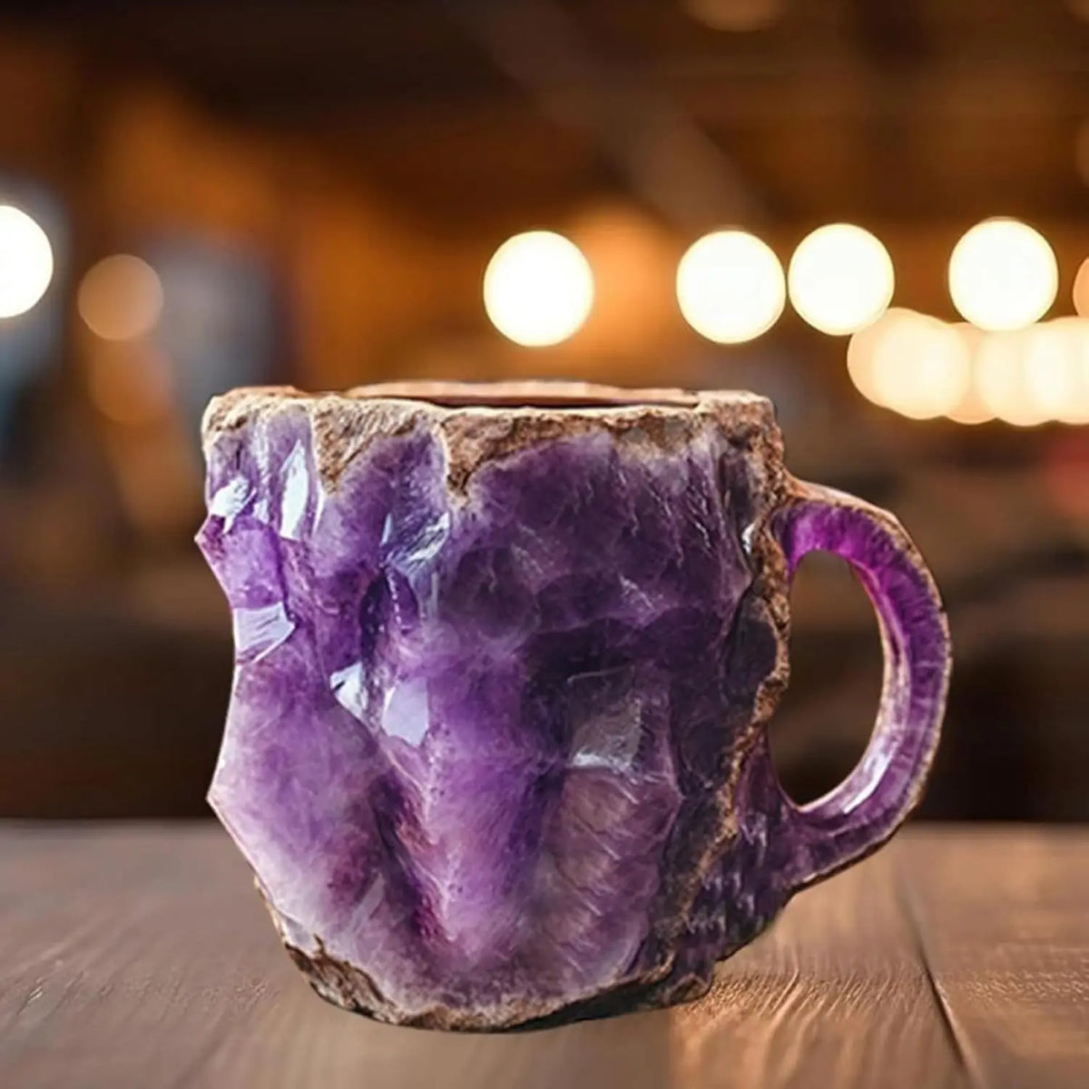 Mineral Crystal Coffee Mugs - Faux Mineral Crystal Resin Coffee Cups - Cross-Border New Arrival